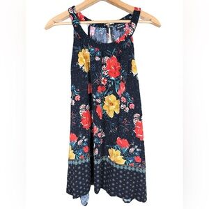 Torrid Asymmetrical Red and Black Sleeveless Tank Top